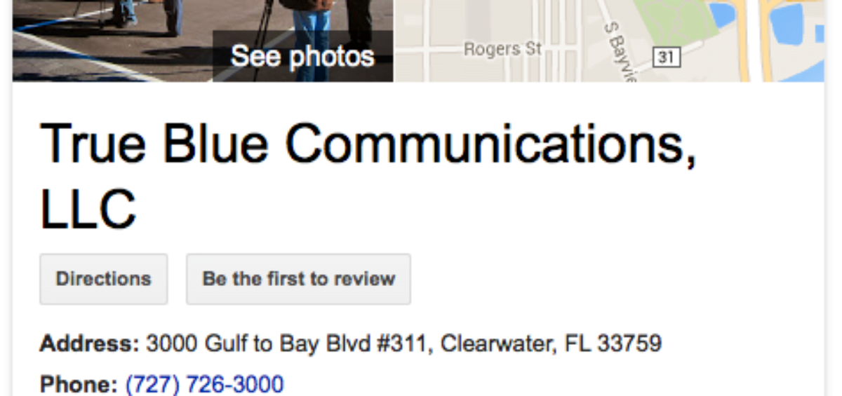 True Blue Communications Google+ Benefits